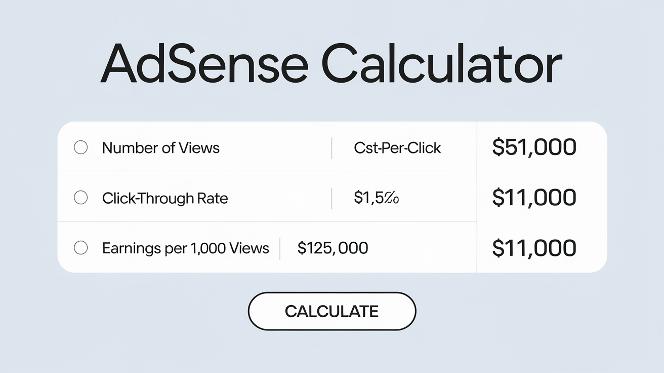 Adsense Calculator 